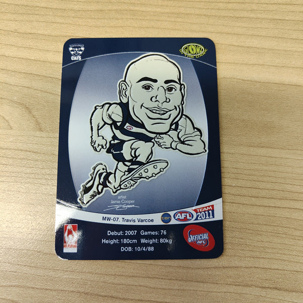 2011 Teamcoach Magic Wildcard Travis Varcoe Geelong MW-07