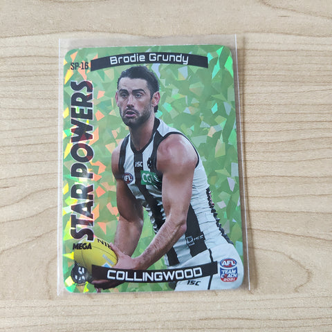 2021 AFL Teamcoach Green Star Powers Brodie Grundy Collingwood SP-16