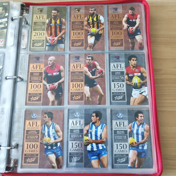 2012 Select AFL Milestone Complete Set of 74 Cards