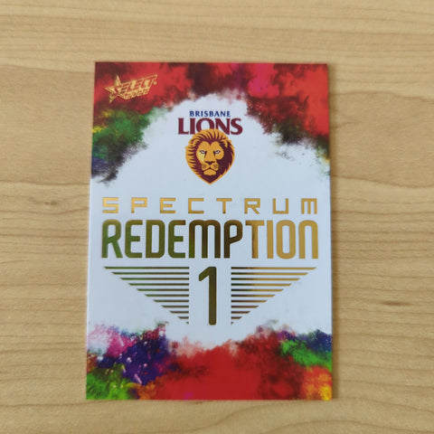 2022 AFL Select Footy Stars Spectrum Redemption 1 Brisbane Lions