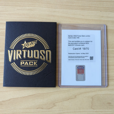 2022 AFL Select Footy Stars Virtuoso Ben McEvoy Hawthorn