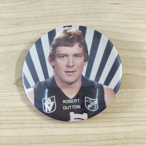 Carlton Football Club Vintage Player Button Badge Robert Sutton