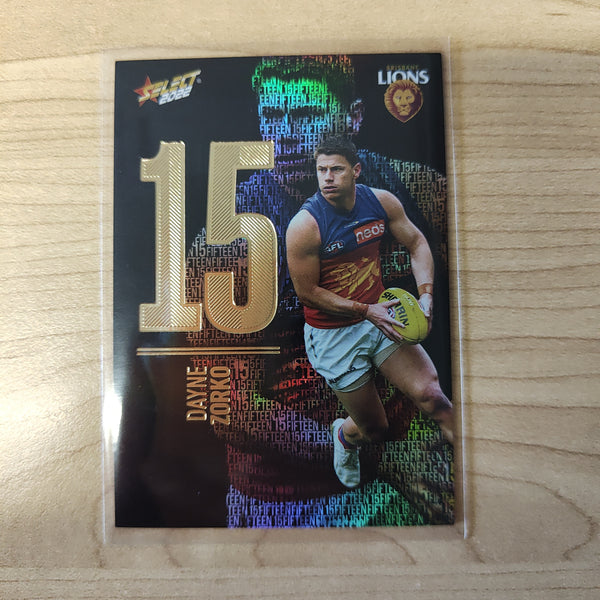 2022 AFL Footy Stars Numbers Midnight Dayne Zorko Brisbane 054/130