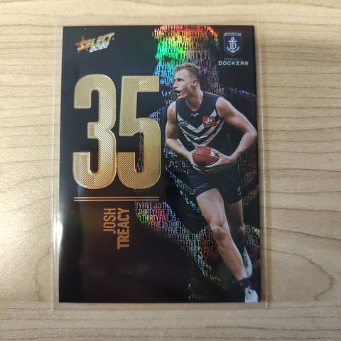 2022 AFL Footy Stars Numbers Midnight Josh Treacy Fremantle 085/130