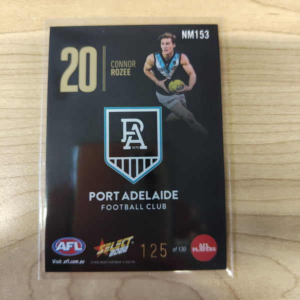 2022 AFL Footy Stars Numbers Midnight Connor Rozee Port Adelaide 125/130