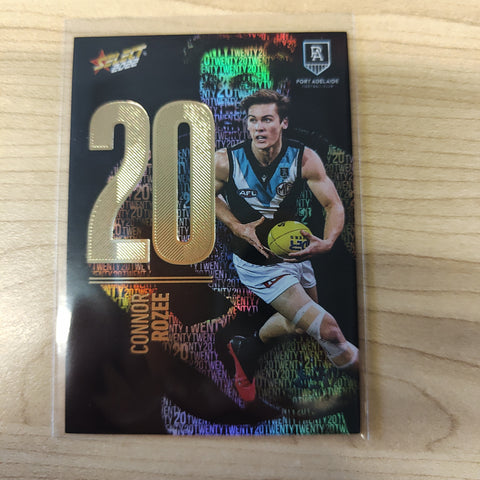 2022 AFL Footy Stars Numbers Midnight Connor Rozee Port Adelaide 117/130