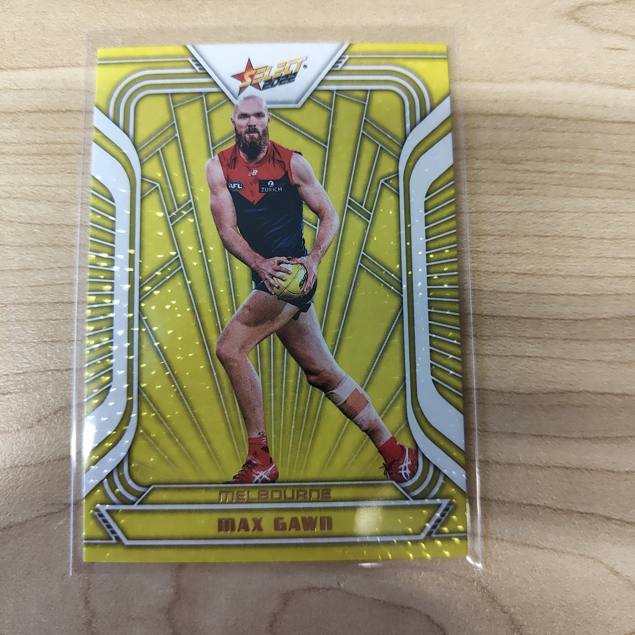 2022 AFL Footy Stars Fractured Acid Yellow Max Gawn Melbourne 021/145