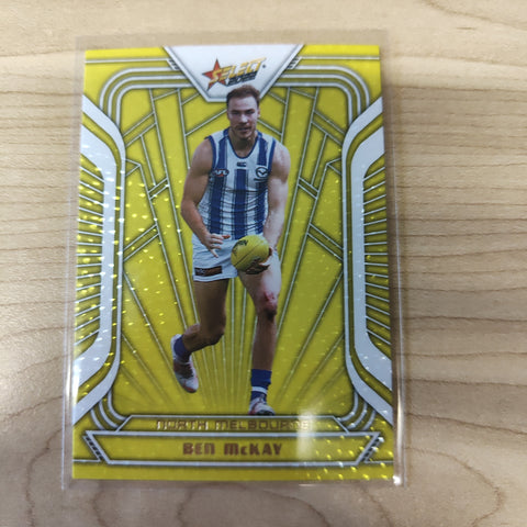 2022 AFL Footy Stars Fractured Acid Yellow Ben McKay North Melbourne 114/145