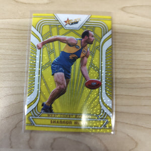 2022 AFL Footy Stars Fractured Acid Yellow Shannon Hurn West Coast 044/145