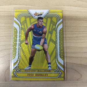 2022 AFL Footy Stars Fractured Acid Yellow Josh Dunkley Western Bulldogs 040/145