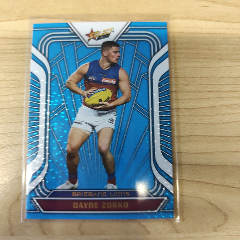 2022 AFL Footy Stars Fractured Arctic Blue Dayne Zorko Brisbane 175/190