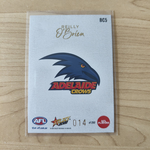 2022 AFL Footy Stars Blank Canvas Reilly O'Brien Adelaide 014/250