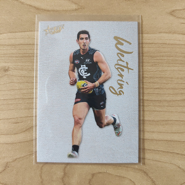 2022 AFL Footy Stars Blank Canvas Jacob Weitering Carlton 081/250