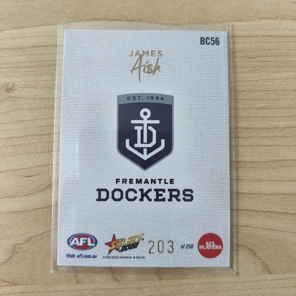 2022 AFL Footy Stars Blank Canvas James Aish Fremantle 203/250