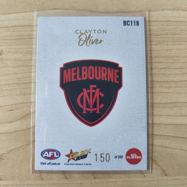 2022 AFL Footy Stars Blank Canvas Clayton Oliver Melbourne 150/250