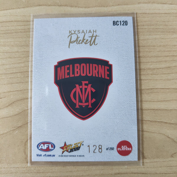 2022 AFL Footy Stars Blank Canvas Kysaiah Pickett Melbourne 128/250
