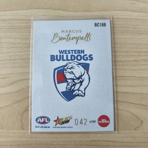 2022 AFL Footy Stars Blank Canvas Marcus Bontempelli Western Bulldogs 042/250