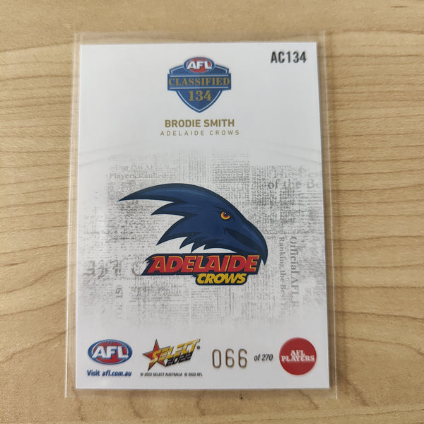 2022 AFL Footy Stars AFL Classified Brodie Smith Adelaide 066/270