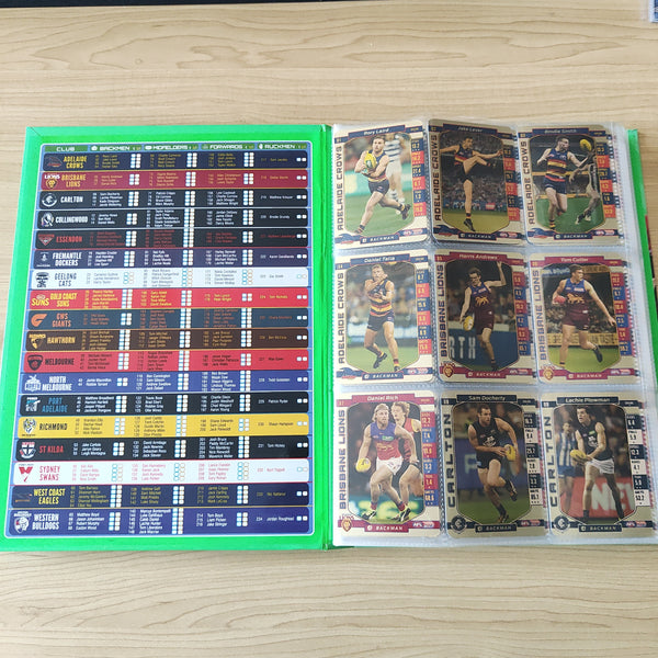 2017 Teamcoach Complete Gold Football Card Set In Album