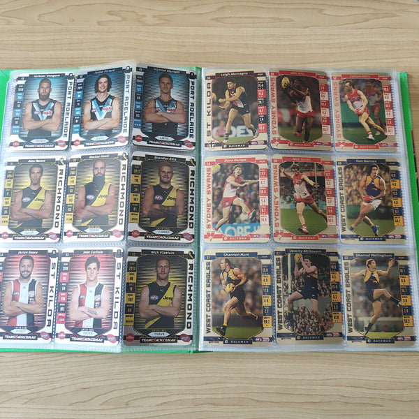 2017 Teamcoach Complete Gold Football Card Set In Album