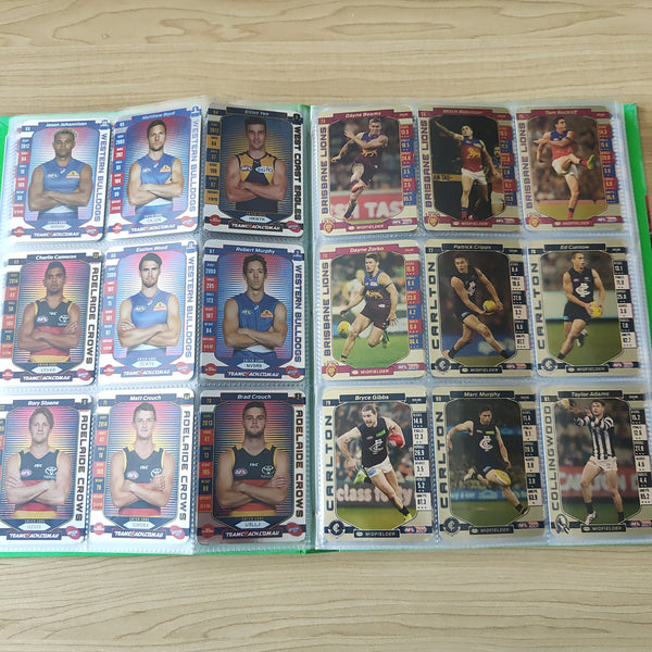 2017 Teamcoach Complete Gold Football Card Set In Album