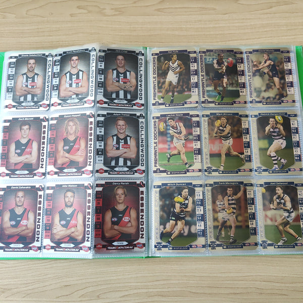 2017 Teamcoach Complete Gold Football Card Set In Album