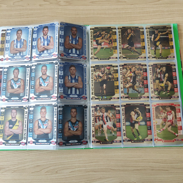 2017 Teamcoach Complete Gold Football Card Set In Album