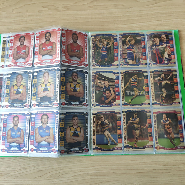 2017 Teamcoach Complete Gold Football Card Set In Album