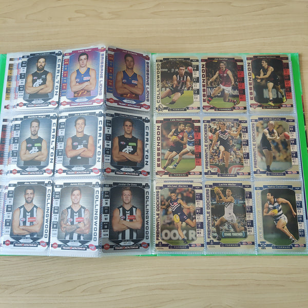 2017 Teamcoach Complete Gold Football Card Set In Album