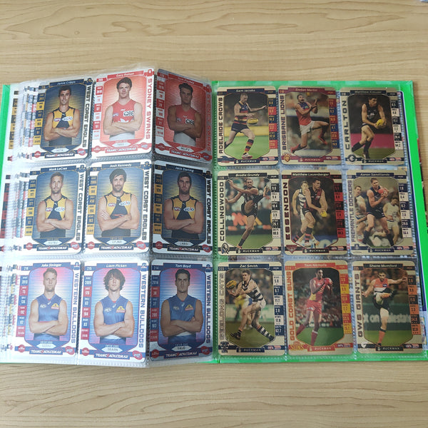 2017 Teamcoach Complete Gold Football Card Set In Album
