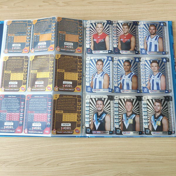2015 Teamcoach Complete Silver Football Card Set In Album