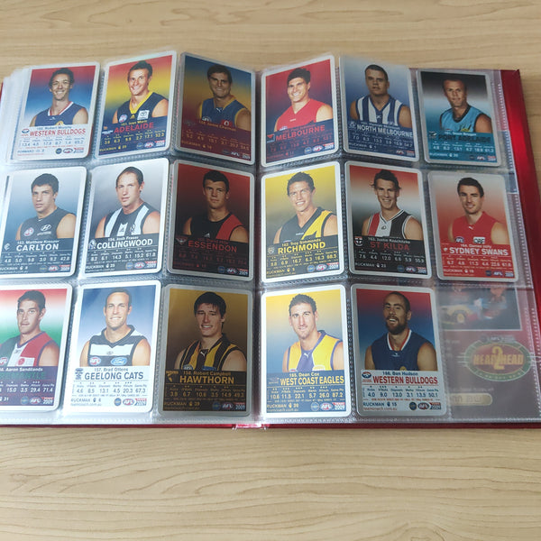 2009 Teamcoach Complete Base and Silver Football Card Sets In Album