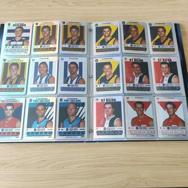 2008 Teamcoach Complete Base and Silver Football Card Sets In Album