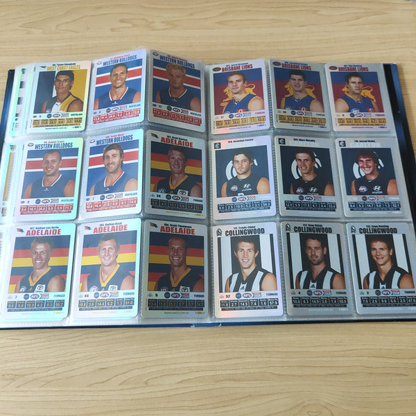 2008 Teamcoach Complete Base and Silver Football Card Sets In Album