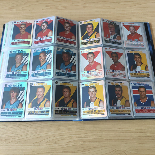 2008 Teamcoach Complete Base and Silver Football Card Sets In Album