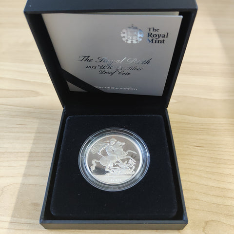 2013 Royal Mint The Royal Birth £5 Silver Proof Coin