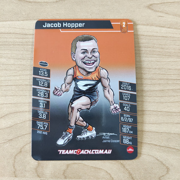 2022 Teamcoach Magic Wildcard Jacob Hopper GWS MW-09