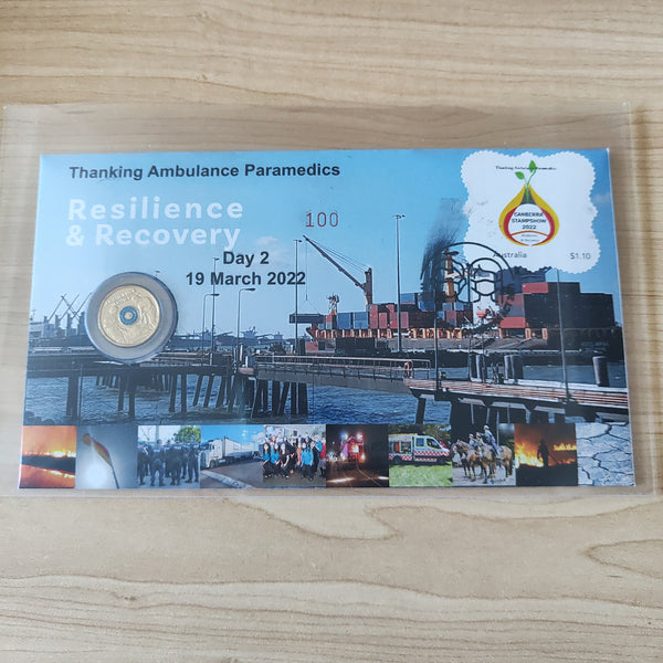 2022 $2 3 x Resilience & Recovery Canberra Stamp Show Limited Edition PNC Set No.100/100