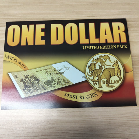 Sherwood 2004 One Dollar Limited Edition Pack Last $1 Note First $1 Coin Folder