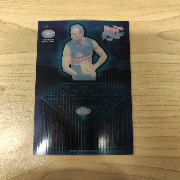 2010 Select Champions Diamond Best of the Best Brad Johnson West Bulldogs Acetate Football Card