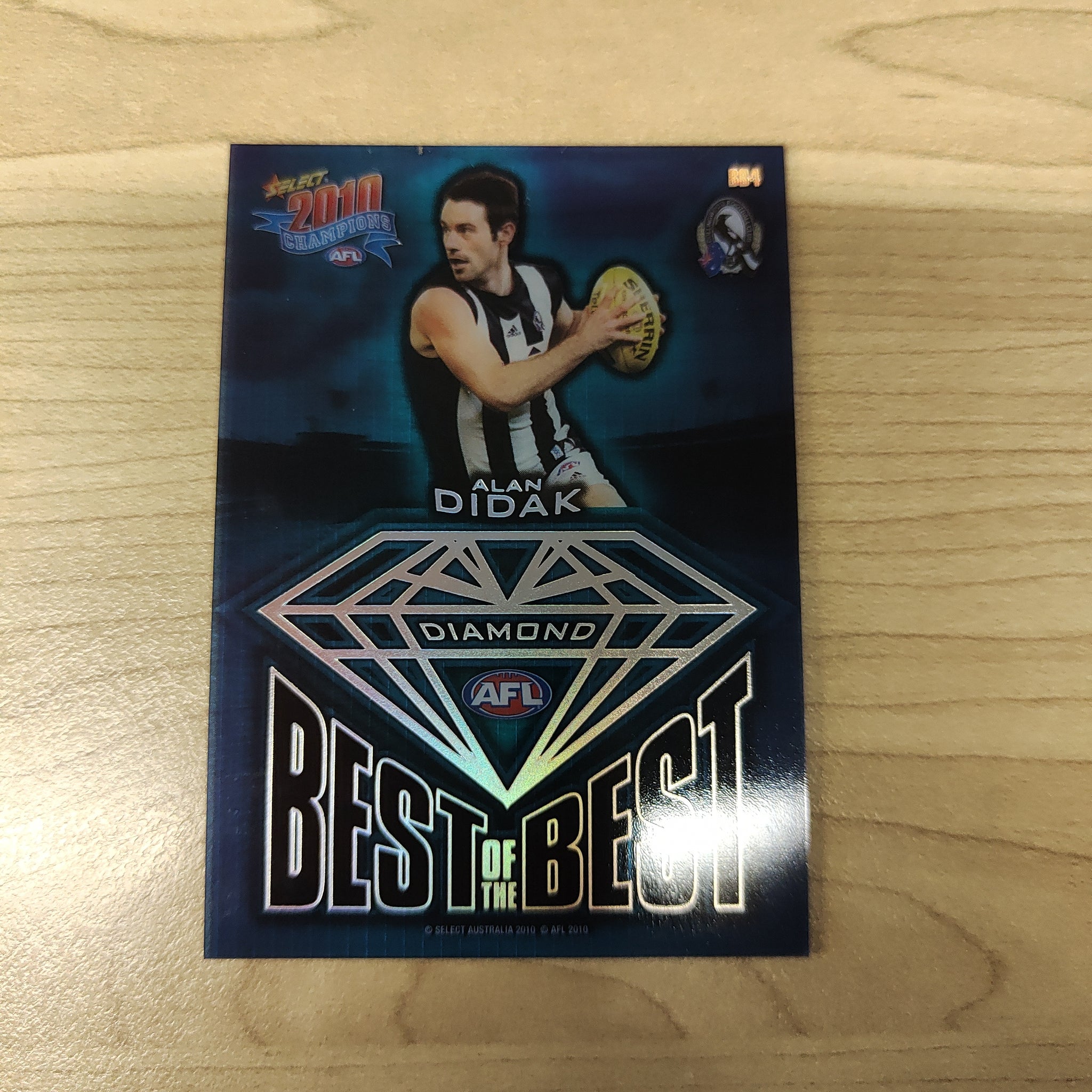 2010 Select Champions Diamond Best of the Best Alan Didak Collingwood Acetate Football Card