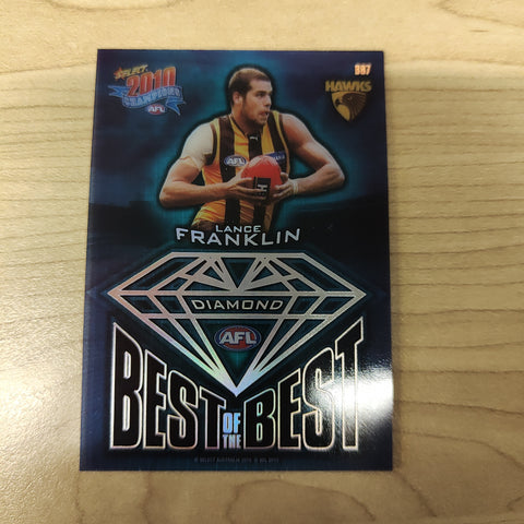 2010 Select Champions Diamond Best of the Best Lance Franklin Hawthorn Acetate Football Card