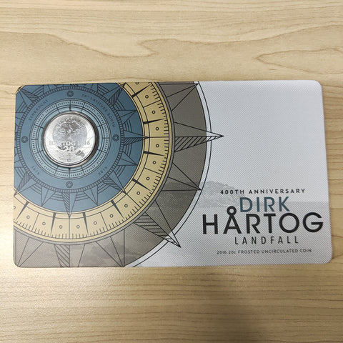 Australia 2016 Royal Australian Mint 20c 400th Anniversary Dirk Hartog Landfall Frosted Uncirculated Coin