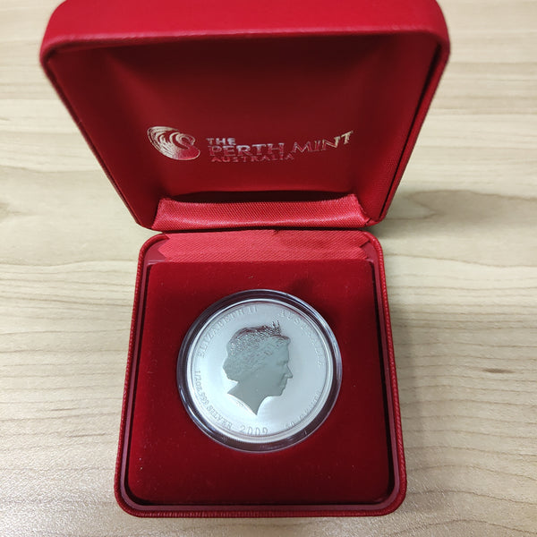 Australia 2009 Perth Mint Year of the Ox 1/2oz Frosted Silver Coloured Coin