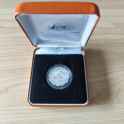 Australia 2004 Royal Australian Mint $1 Aboriginal Scalloped Pattern Silver Proof Coin Masterpieces in Silver