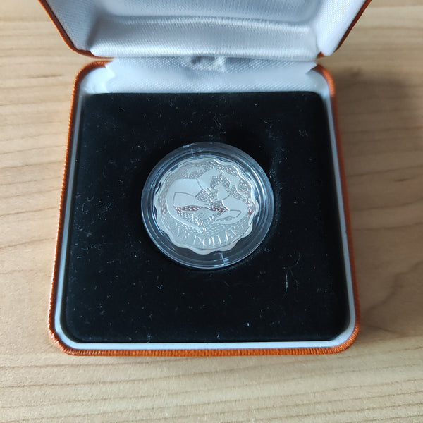 Australia 2004 Royal Australian Mint $1 Aboriginal Scalloped Pattern Silver Proof Coin Masterpieces in Silver