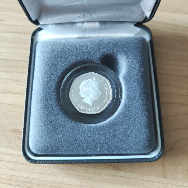 Australia 2004 Royal Australian Mint $1 Testing Royal Australian Mint Silver Proof Coin Masterpieces in Silver