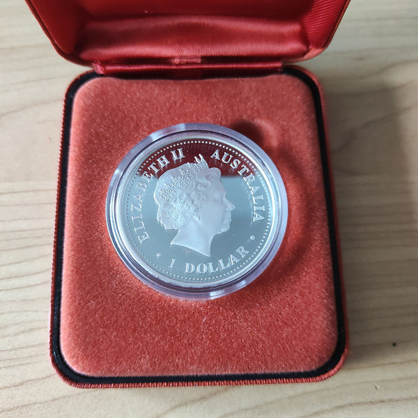 Australia 2004 Perth Mint $1 The Australian Kookaburra 1oz 999  Silver Proof Coin