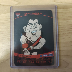 2011 Teamcoach Star Wildcard Printing Error Card David Hille Essendon