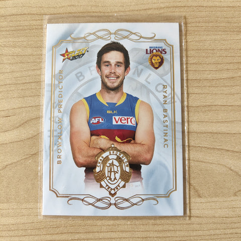 2017 Select Footy Stars Brownlow Predictor Ryan Bastinac Brisbane 064/275